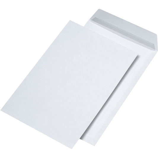 MAILmedia Versandtasche DIN C4 mit Haftklebung ohne Fenster 120g/m² weiß 250 St./Pack.