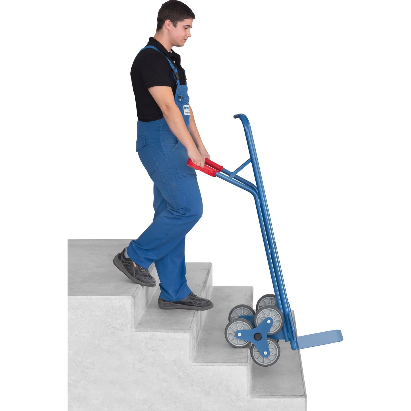 Fetra Sackkarre 59 x 130 cm (B x H) 200kg Stahlblech, pulverbeschichtet blau