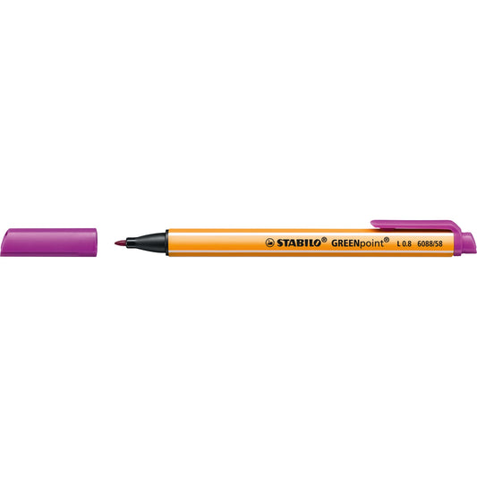 STABILO® Fasermaler GREENpoint® 0,8mm lila nicht auswaschbar
