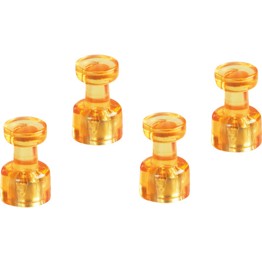 magnetoplan® Magnet Memohalter 11 x 18 mm (Ø x L) 11mm 0,5kg Ferrit gelb 4 St./Pack.