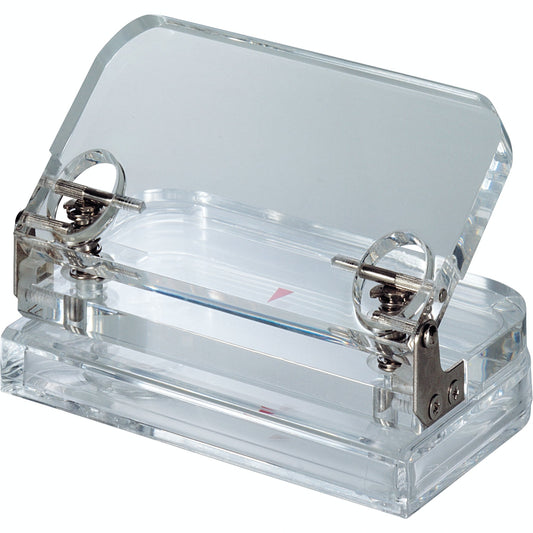MAUL Locher 8cm 8 Bl. (80 g/m²) ohne Anschlagschiene glasklar