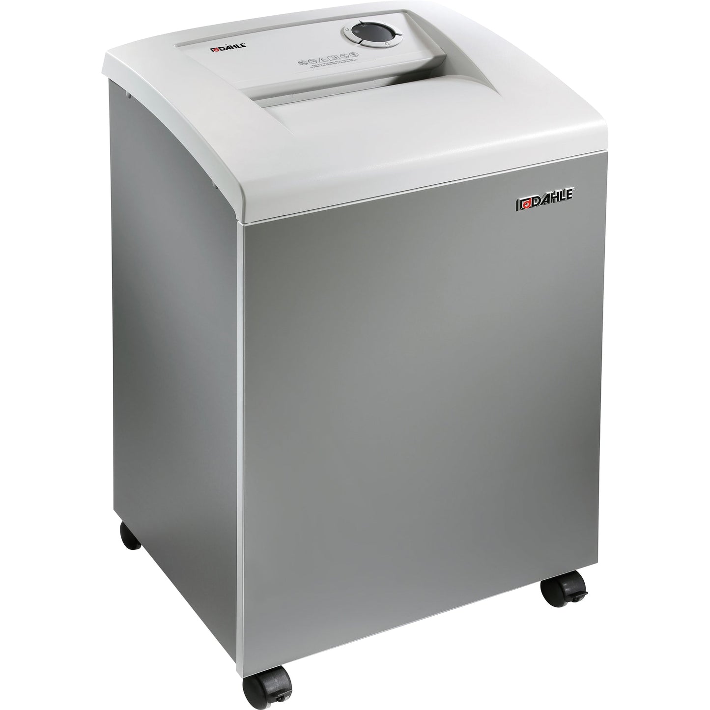 DAHLE Aktenvernichter 410 P-4 Papier, Heftklammern, Büroklammern, Kreditkarten, CDs/DVDs Partikelschnitt silbergrau