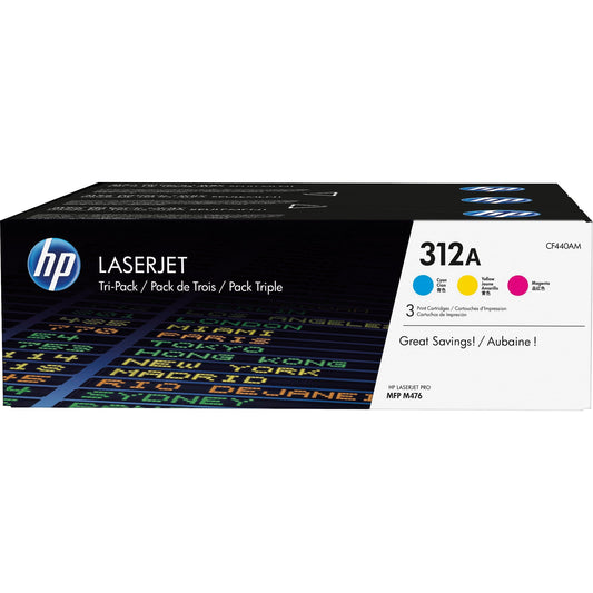 HP Toner Originalzubehör 312A ca. 3 x 2.700 Seiten cyan, magenta, gelb 3 St./Pack.