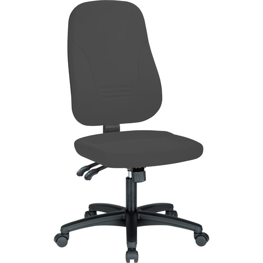 prosedia Bürodrehstuhl Younico plus8 42-53cm Synchronmechanik Rolle hart gebremst (für Teppichboden) optionales Zubehör: Armlehnen O991: FIX, O994: 4D Kunststoff grau