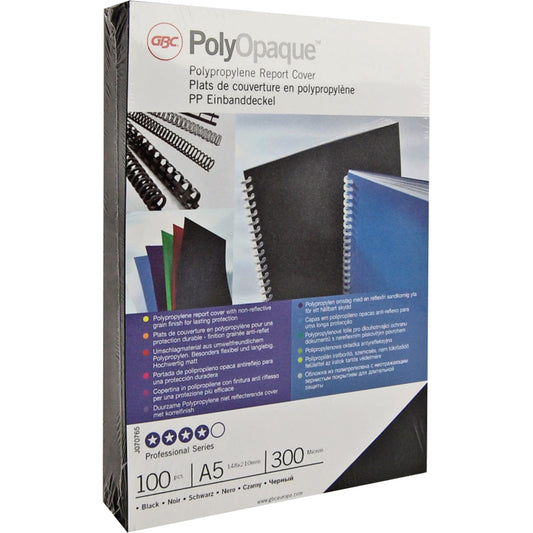 GBC® Deckblattfolie PolyOpaqueT DIN A4 300µm Polypropylen weiß 100 St./Pack.