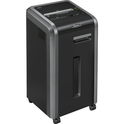 Fellowes® Aktenvernichter Powershred® 225i P-2 Papier, Heftklammern, Büroklammern, Kreditkarten, CDs/DVDs Streifenschnitt 24 Bl. silber/schwarz
