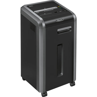 Fellowes® Aktenvernichter Powershred® 225Ci P-4 Papier, Heftklammern, Büroklammern, Kreditkarten, CDs/DVDs Partikelschnitt 24 Bl. silber/schwarz