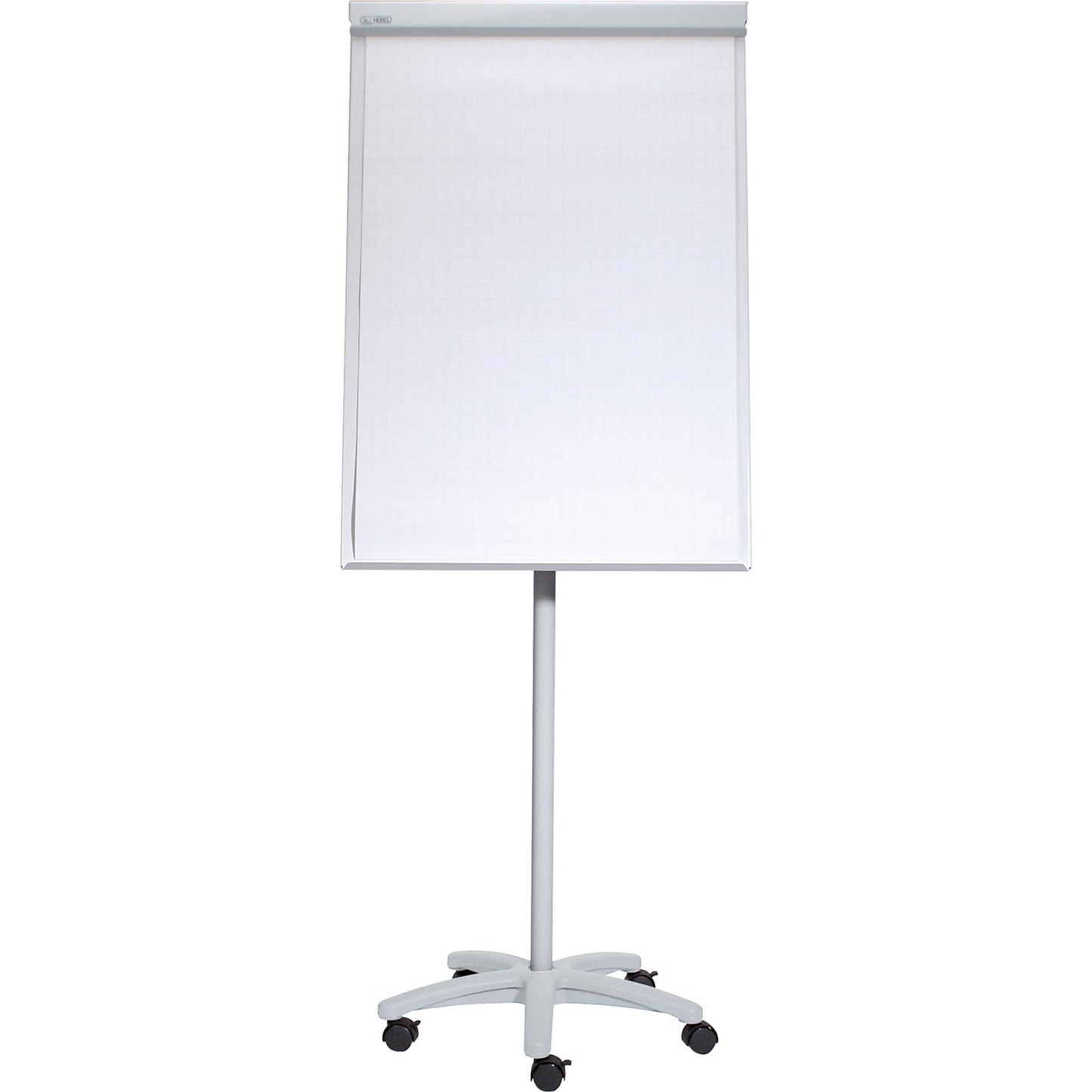 MAUL Mobiles Flipchart MAULoffice mit Ablageschale Sternfuß mit 5 Rollen Stahl grau