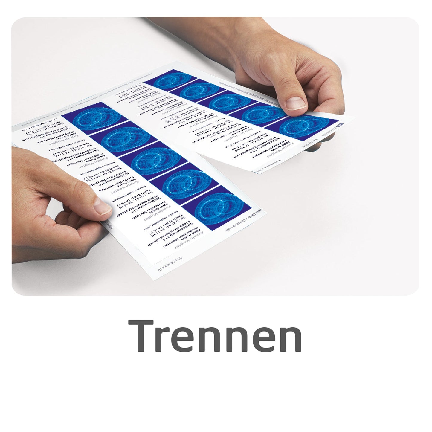 Avery Zweckform Visitenkarte Classic DIN A4 200g/m² weiß 25 Bl./Pack. 250 St./Pack.