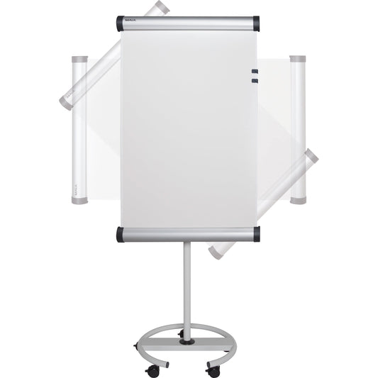 MAUL Flipchart MAULsolid flip2use 66 x 97 cm (B x H) 196cm Stahl weiß