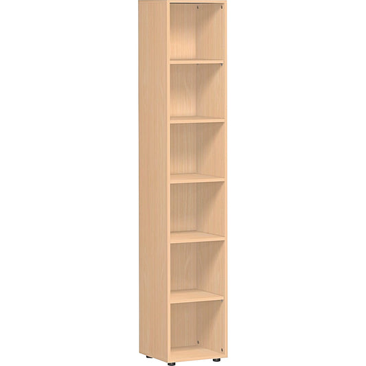 Geramöbel Regal Flex 400 x 2.160 x 400 mm (B x H x T) 5 Fachböden Dreischicht-Feinspan, melaminharzbeschichtet buche