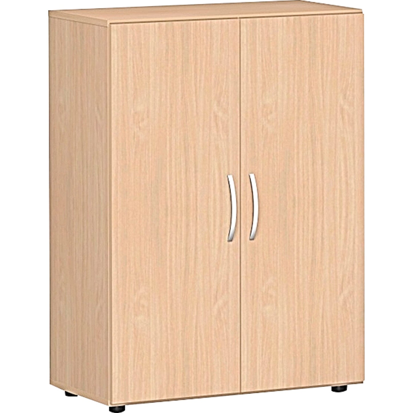 Geramöbel Flügeltürenschrank Flex 800 x 1.104 x 420 mm (B x H x T) 2 Fachböden Dreischicht-Feinspan Farbe: buche