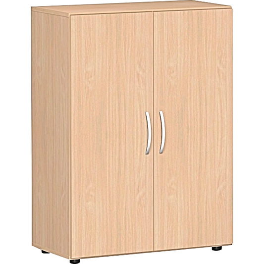 Geramöbel Flügeltürenschrank Flex 800 x 1.104 x 420 mm (B x H x T) 2 Fachböden Dreischicht-Feinspan Farbe: buche