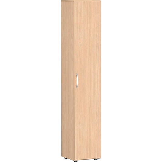 Geramöbel Flügeltürenschrank Flex 400 x 2.160 x 420 mm (B x H x T) 5 Fachböden Dreischicht-Feinspan Farbe: buche
