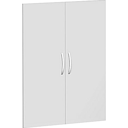 Geramöbel Flügeltür Flex 800 x 1.104 mm (B x H) Dreischicht-Feinspan, melaminharzbeschichtet lichtgrau 2 St./Pack.