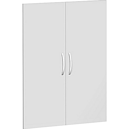 Geramöbel Flügeltür Flex 800 x 1.104 mm (B x H) Dreischicht-Feinspan, melaminharzbeschichtet lichtgrau 2 St./Pack.