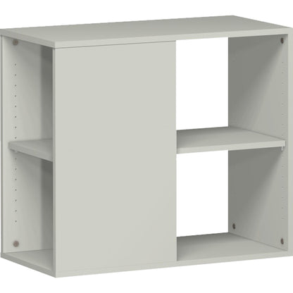 Geramöbel Anbauregal Flex 800 x 720 x 400 mm (B x H x T) 1 Fachboden inkl. Justierfüße Dreischicht-Feinspan, melaminharzbeschichtet, lichtgrau