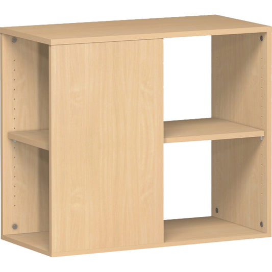 Geramöbel Anbauregal Flex 800 x 720 x 400 mm (B x H x T) 1 Fachboden inkl. Justierfüße Dreischicht-Feinspan, melaminharzbeschichtet, buche