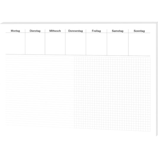 RNK Verlag Schreibunterlage Office 48 x 33 cm (B x H) mit Kalender Papier schwarz/weiß 30 Bl.