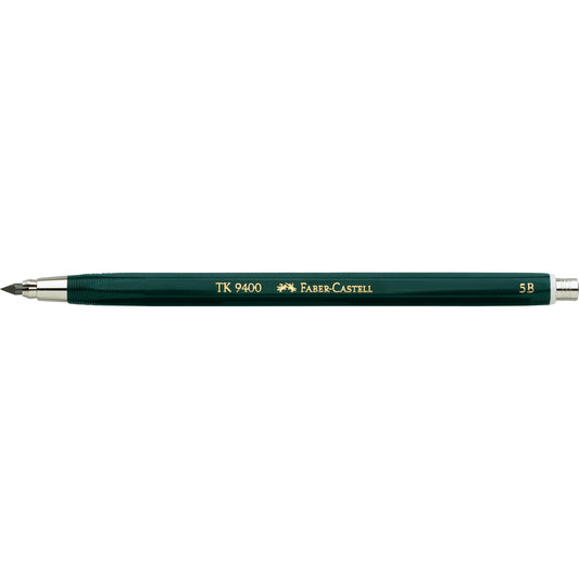Faber-Castell Fallminenstift TK® 9400 3,15mm 5B ohne Radierer dunkelgrün
