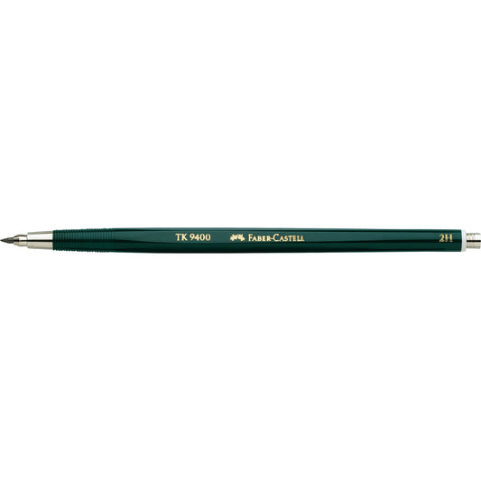 Faber-Castell Fallminenstift TK® 9400 2mm 2H ohne Radierer dunkelgrün