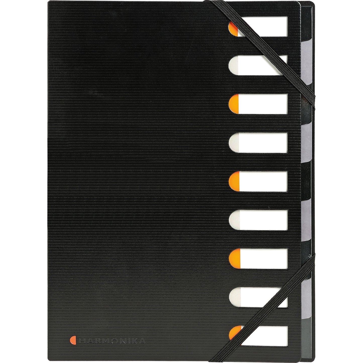 Exacompta Ordnungsmappe Exactive DIN A4 225g/m² Polypropylen Farbe: schwarz 9 Fächer