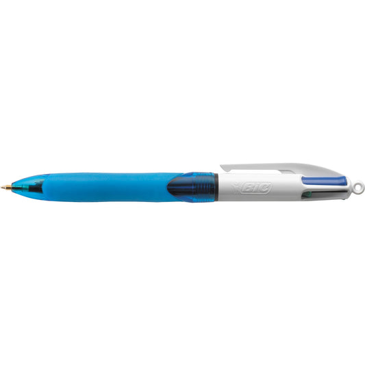 BIC® Mehrfarbkugelschreiber 4 Colours® GRIP 0,4mm rot, blau, grün, schwarz Refill 4 colours Druckmechanik dokumentenecht