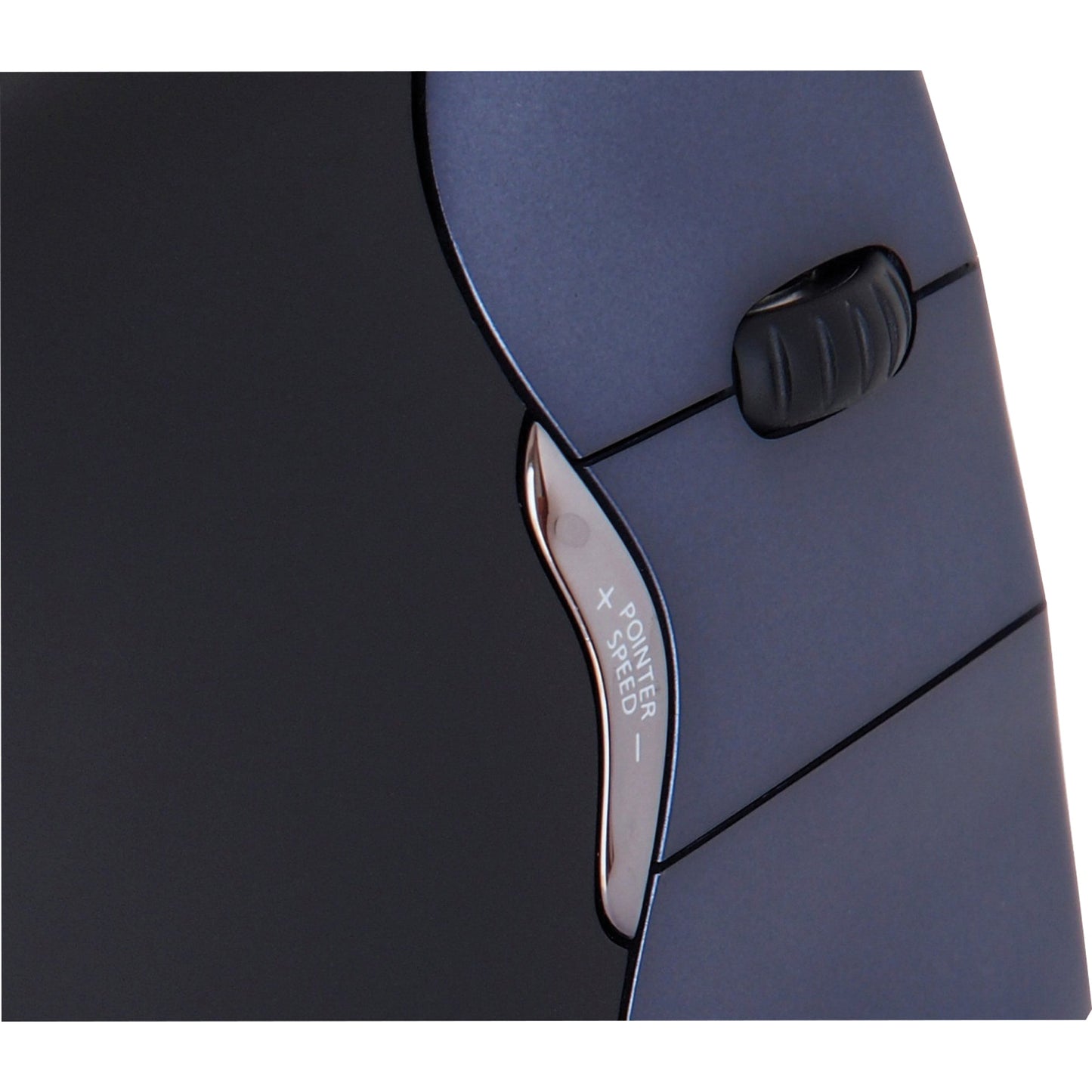 BakkerElkhuizen Optische PC Maus Evoluent 4 Rechtshänder ergonomisch USB-A 5m Batterie schwarz/blau