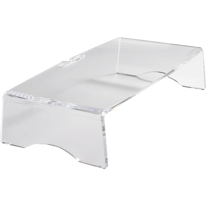 BakkerElkhuizen Monitorständer Q-riser 90 38 x 9,5 x 20 cm (B x H x T) 15kg nicht höhenverstellbar Acryl, 100 % recycelt transparent