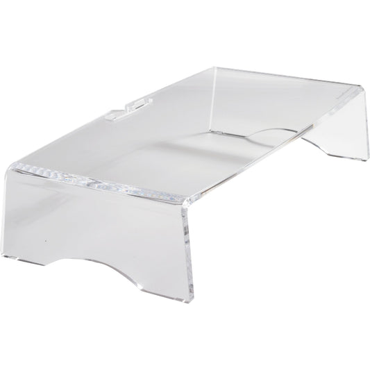 BakkerElkhuizen Monitorständer Q-riser 90 38 x 9,5 x 20 cm (B x H x T) 15kg nicht höhenverstellbar Acryl, 100 % recycelt transparent