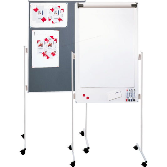 FRANKEN Multifunktionstafel 76 x 121 cm (B x H) Material der Pinnfläche: Filz grau, weiß