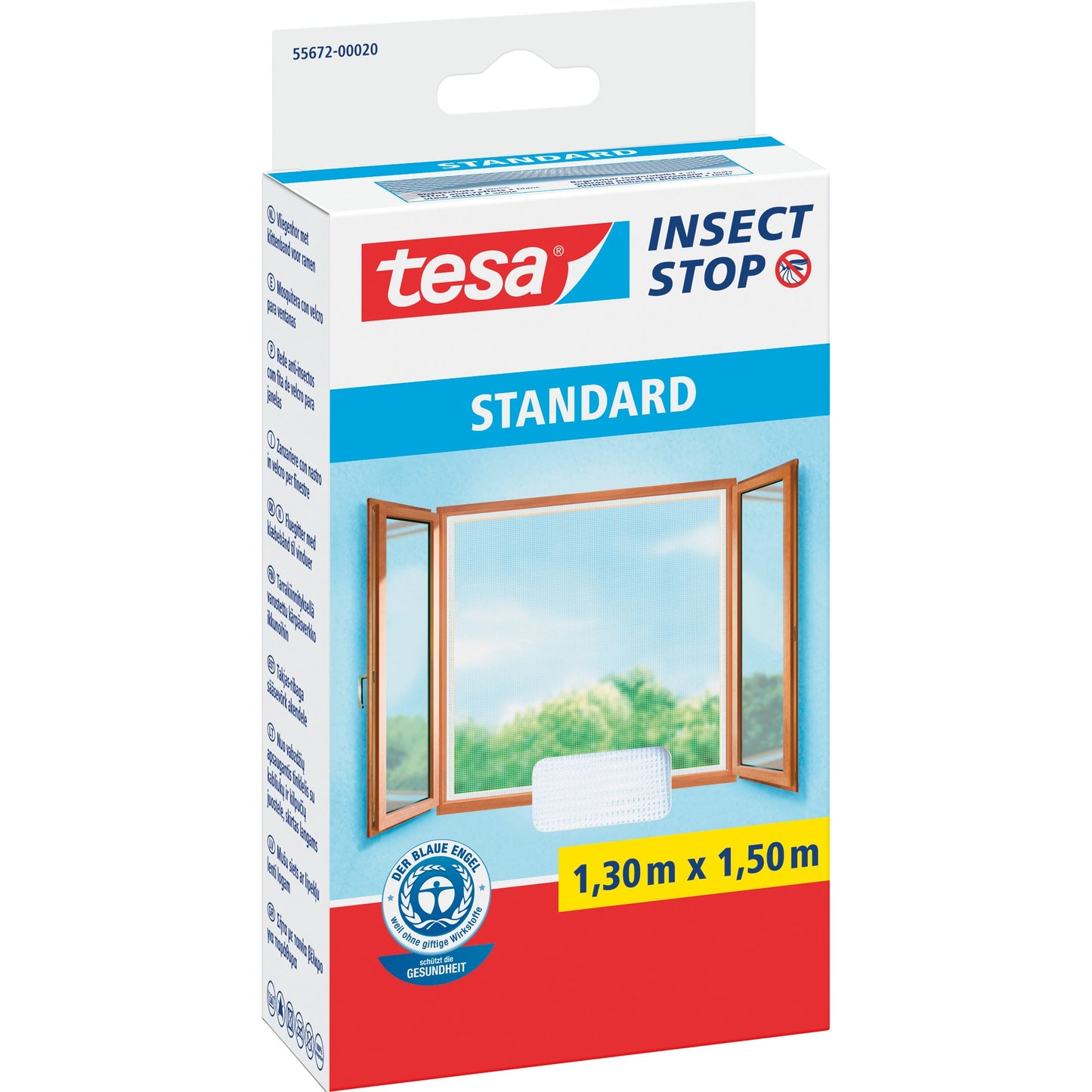 tesa® Fliegengitter 130 x 150 cm (B x H) UV-beständig weiß
