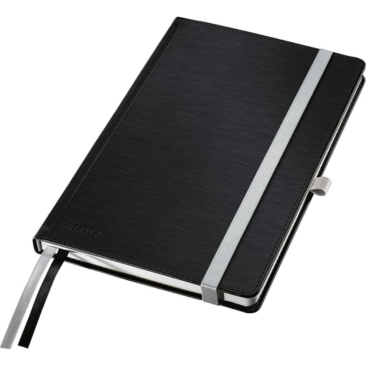 Leitz Notizbuch Style DIN A5 kariert satin schwarz 80 Bl.