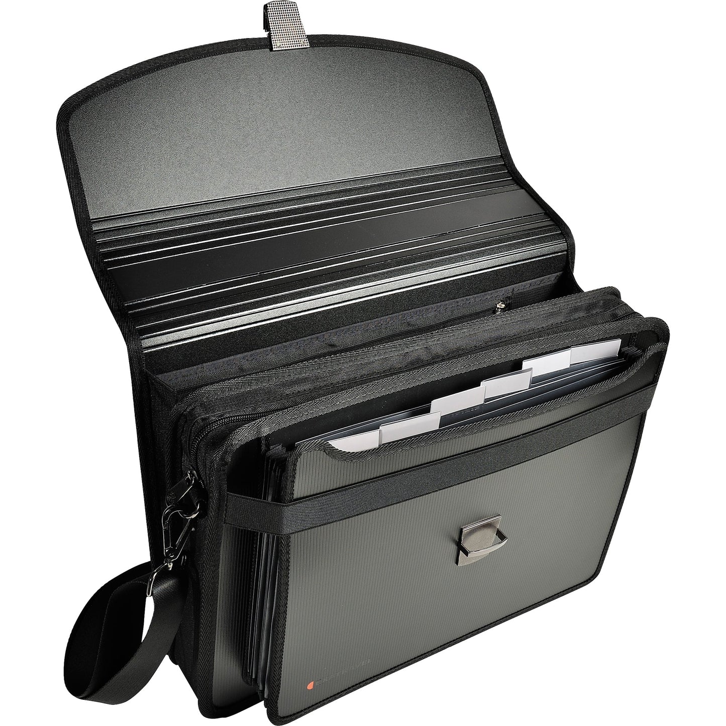 Exacompta Aktentasche Exatravel® Außenmaße: 38 x 26 x 5 cm (B x H x T) Steckverschluss Polypropylen schwarz
