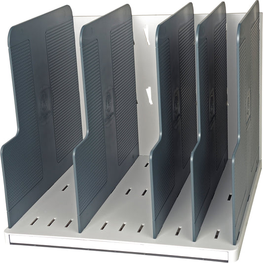 Exacompta Sortierstation MODULOTOP Office 28,8 x 25,5 x 30 cm (B x H x T) DIN A4 Polystyrol lichtgrau 4 Fächer