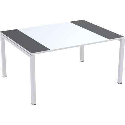 easyDesk® Konferenztisch 1.500 x 750 x 1.140 mm (B x H x T) Melaminharz Farbe der Tischplatte: anthrazit/weiß