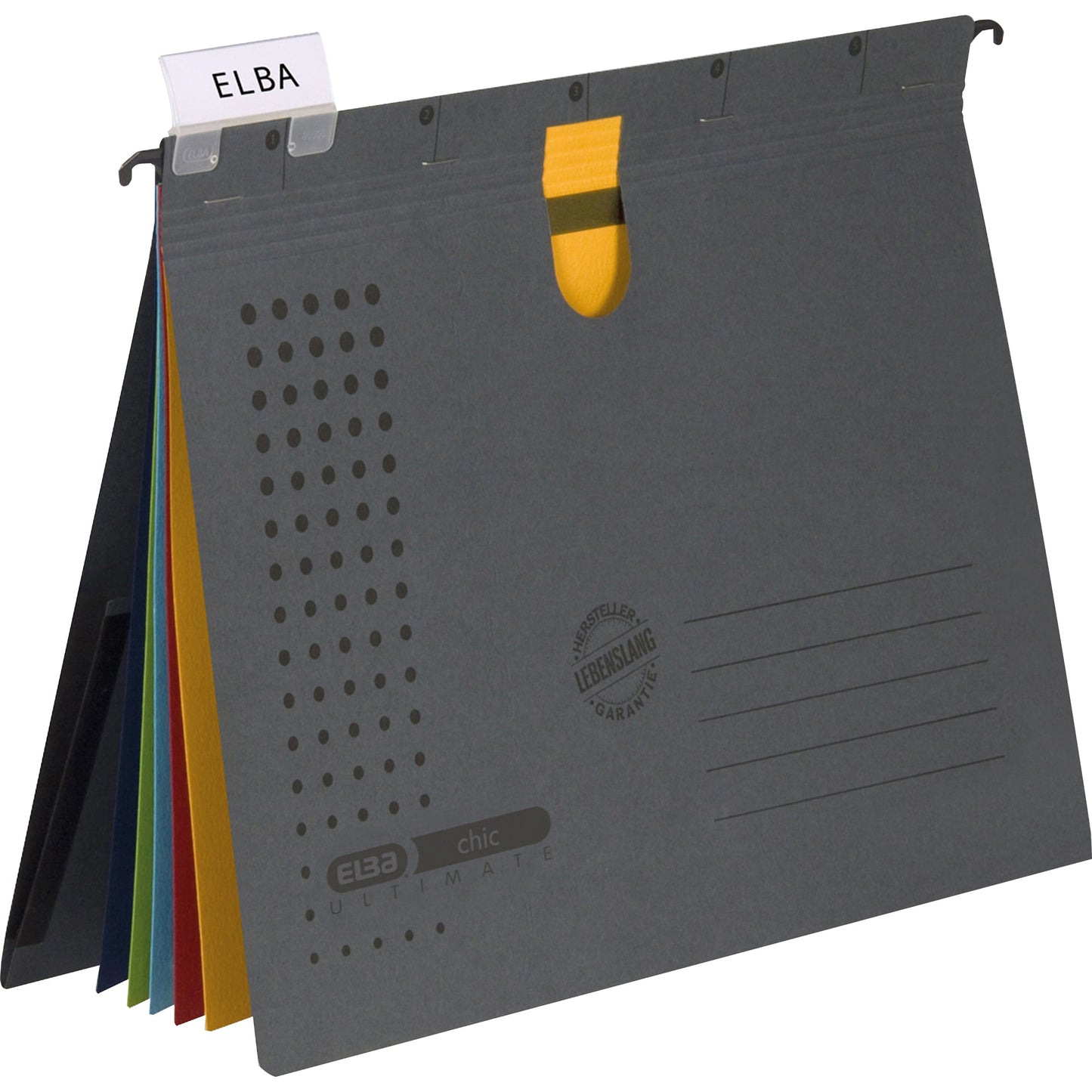 ELBA Hängehefter chic ULTIMATE DIN A4 240g/m² Karton anthrazit 3 St./Pack.