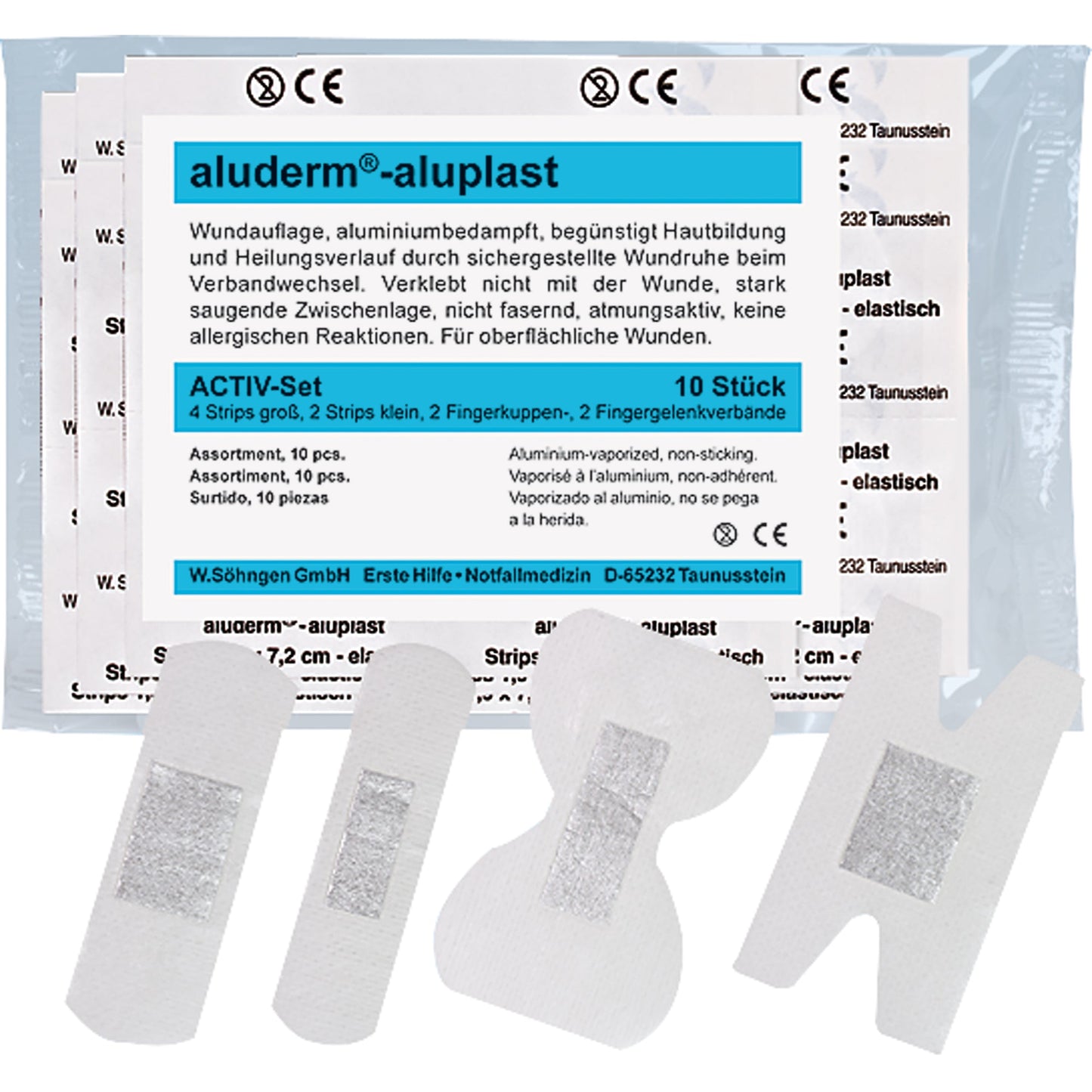 aluderm® Pflaster aluplast weiß 10 St./Pack.