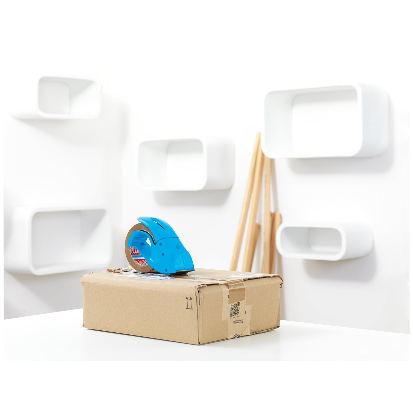 tesa® Packbandabroller PACK ´n´ GO® ABS Kunststoff blau