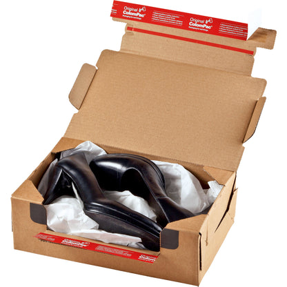 ColomPac® Versandkarton Return® Box M Innenmaße: 28,2 x 14 x 19,1 cm (B x H x T) Außenmaße: 30 x 15 x 20 cm (B x H x T) Kraftliner Wellpappe braun