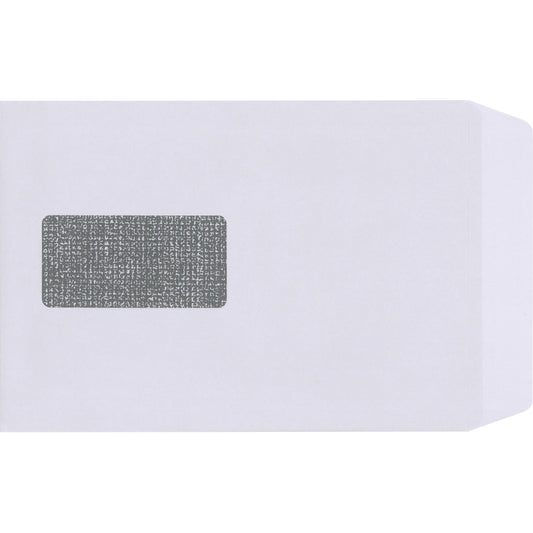 Versandtasche Lettersafe DIN C5 162 x 229 mm (B x H) mit Haftklebung mit Fenster 90g/m² weiß 500 St./Pack.