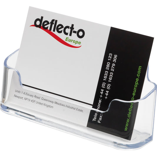 Deflecto® Visitenkartenständer nicht gefüllt 50 Karten Polystyrol transparent