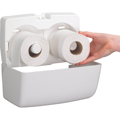 Aquarius Toilettenpapierspender Kleenex® Toilettenpapier 8484, 8475 29,8 x 18 x 12,8 cm (B x H x T) Kunststoff weiß