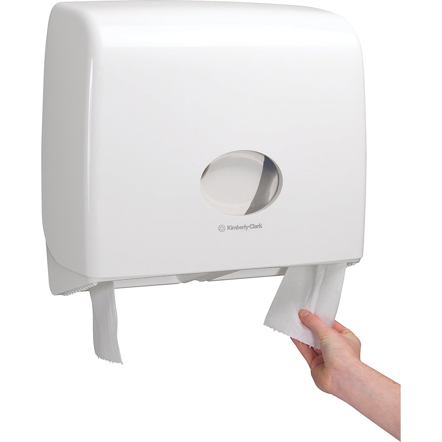 Aquarius Toilettenpapierspender Jumbo Scott® Toilettenpapier EssentialT 8501 44,6 x 38,2 x 12,9 cm (B x H x T) Kunststoff weiß