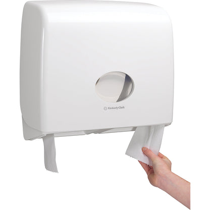 Aquarius Toilettenpapierspender Jumbo Scott® Toilettenpapier EssentialT 8501 44,6 x 38,2 x 12,9 cm (B x H x T) Kunststoff weiß