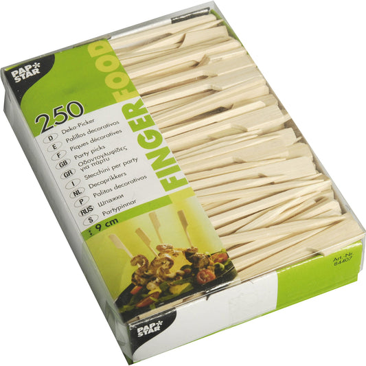 PAPSTAR Spieße Golf 9cm Bambus braun 250 St./Pack.