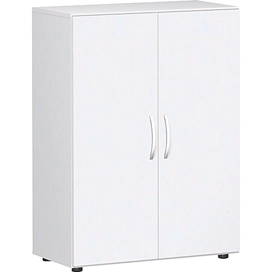 Geramöbel Flügeltürenschrank Flex 800 x 1.104 x 420 mm (B x H x T) 2 Fachböden Dreischicht-Feinspan Farbe: weiß