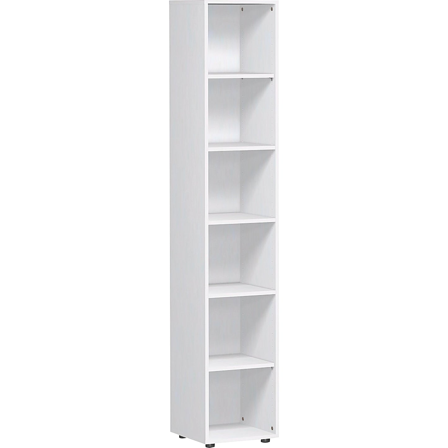 Geramöbel Regal Flex 400 x 2.160 x 400 mm (B x H x T) 5 Fachböden Dreischicht-Feinspan, melaminharzbeschichtet weiß