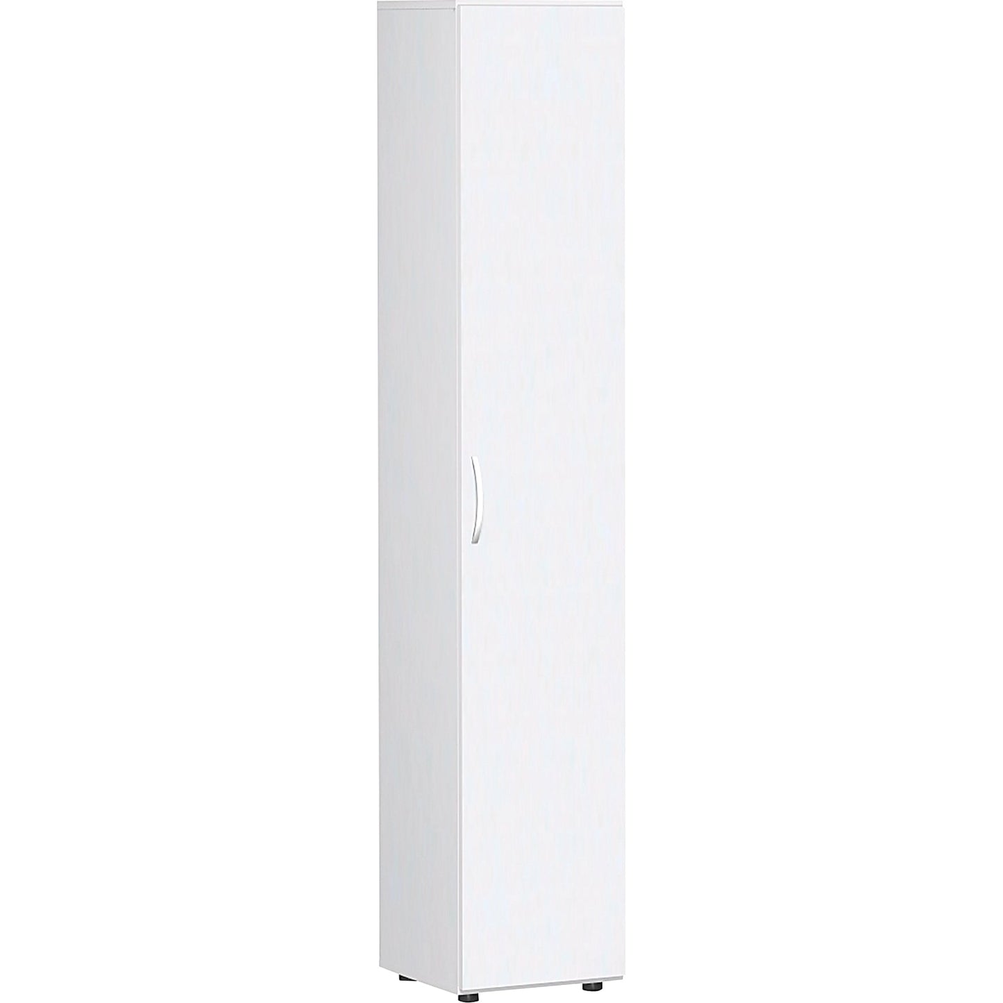 Geramöbel Flügeltürenschrank Flex 400 x 2.160 x 420 mm (B x H x T) 5 Fachböden Dreischicht-Feinspan Farbe: weiß