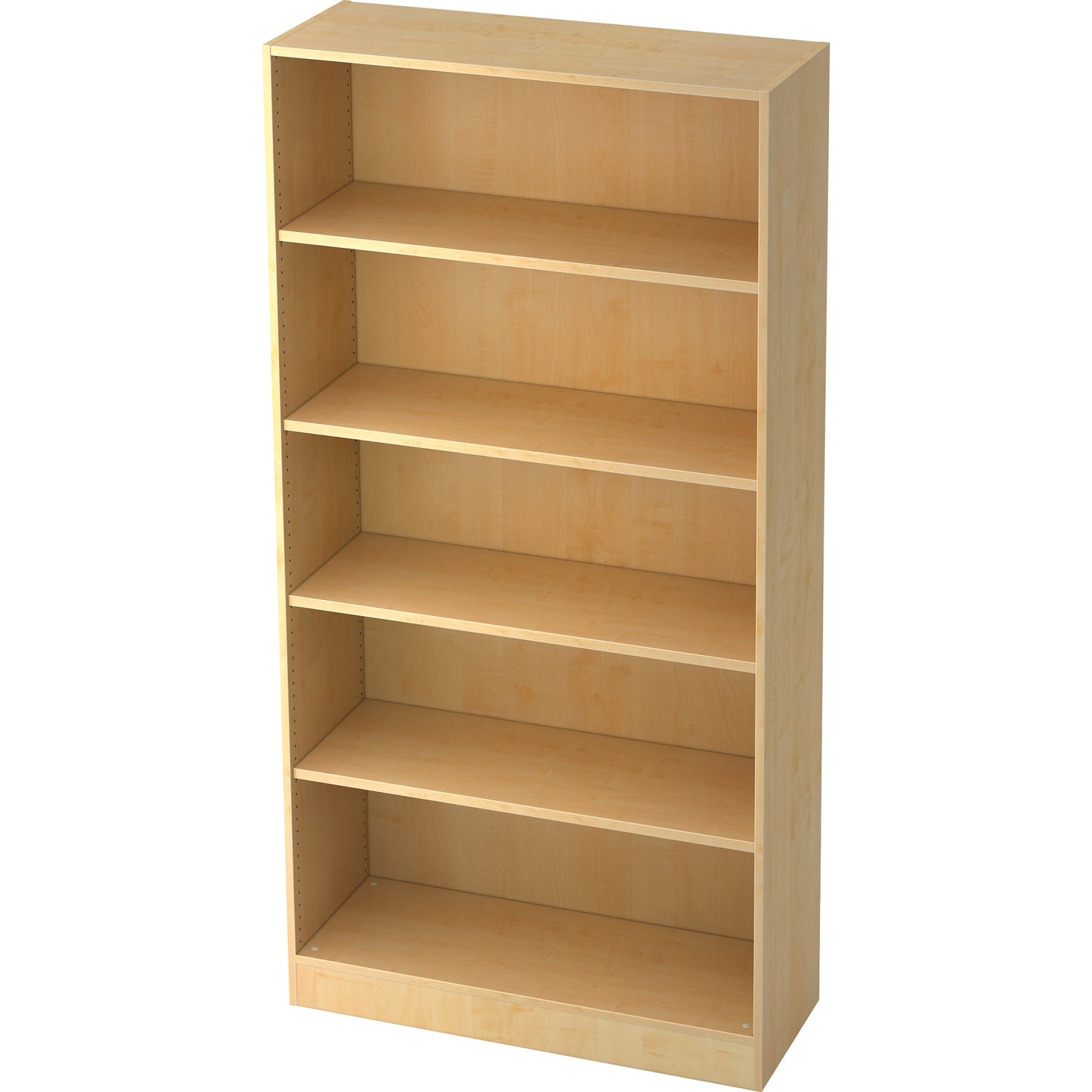 Hammerbacher Regal Solid 1.000 x 2.004 x 400 mm (B x H x T) 3 Fachböden inkl. ein Konstruktionsboden Holz, melaminharzbeschichtet ahorn
